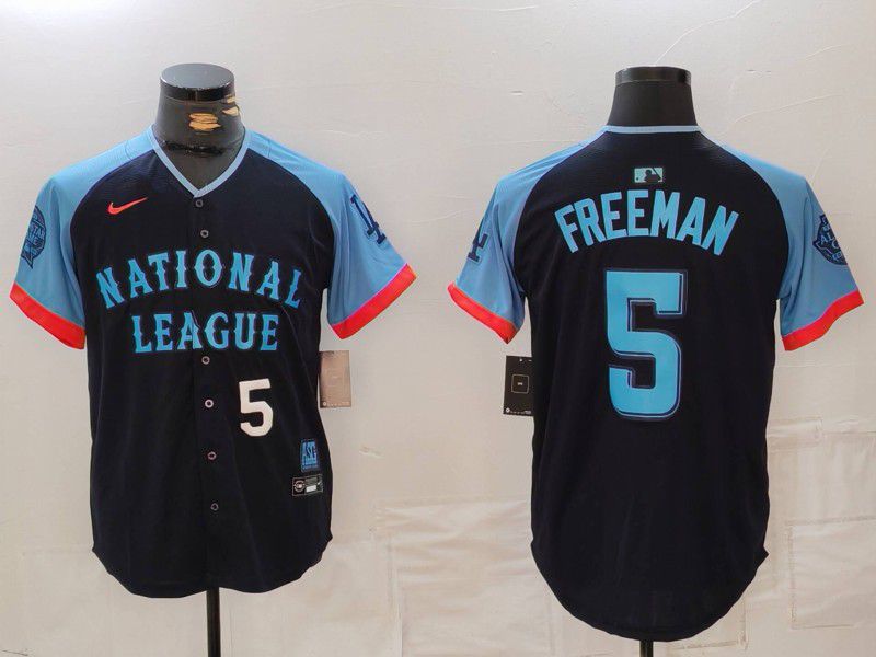 Men Los Angeles Dodgers #5 Freeman Blue All star 2024 Nike MLB Jersey style 81551->new york yankees->MLB Jersey